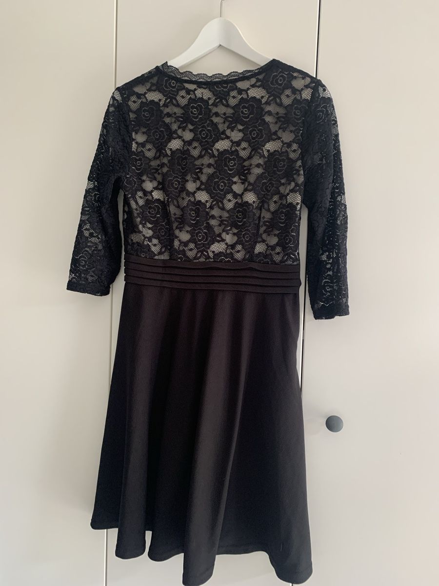 Vestiti: Elegantes Kleid HOMEYEE Spitze schwarz Groesse M – Usato da Bühler venduto da Princess2016 4