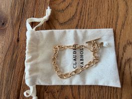 Armband Claudia Nabhola goldfarben mit echter Perle neuwerti