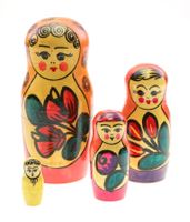 4 -teilige russische Matrjoschka- Babuschka (00128)
