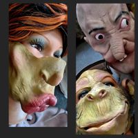 7 x NEUE Party-Masken-für Mottoparty,Halloween o.Fasnacht🥳