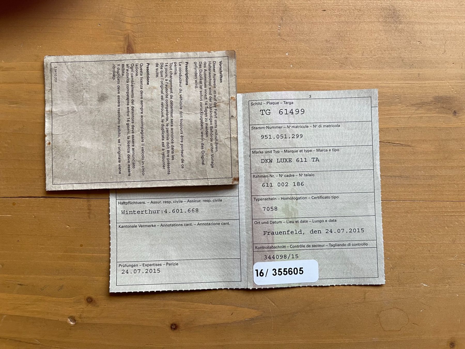 Sachs Ciclomotori: Sachs DKW 502 – Usato da Cazis venduto da inf_b6m9 6