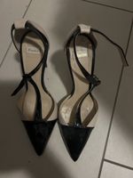 Elegante Bata High Heels Gr. 37, schwarz/beige