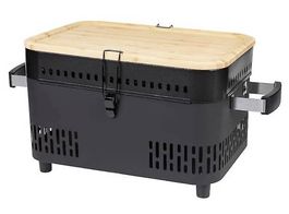 NEU Krafter Holzkohl- Tischgrill + Schneidbrett