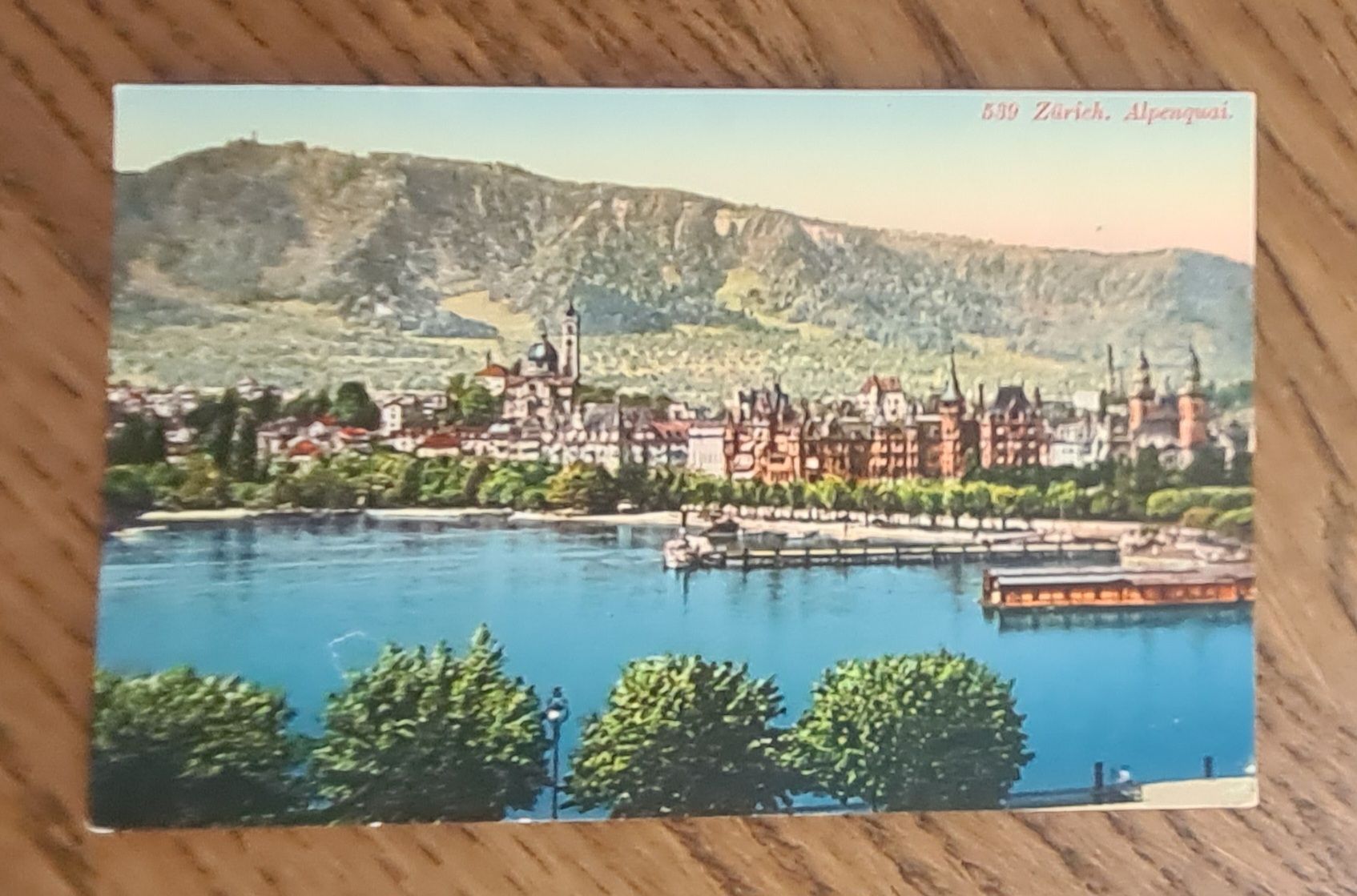 Cartoline postali: Zürich Alpenquai 1926 – Usato da Ebikon venduto da Donar50
