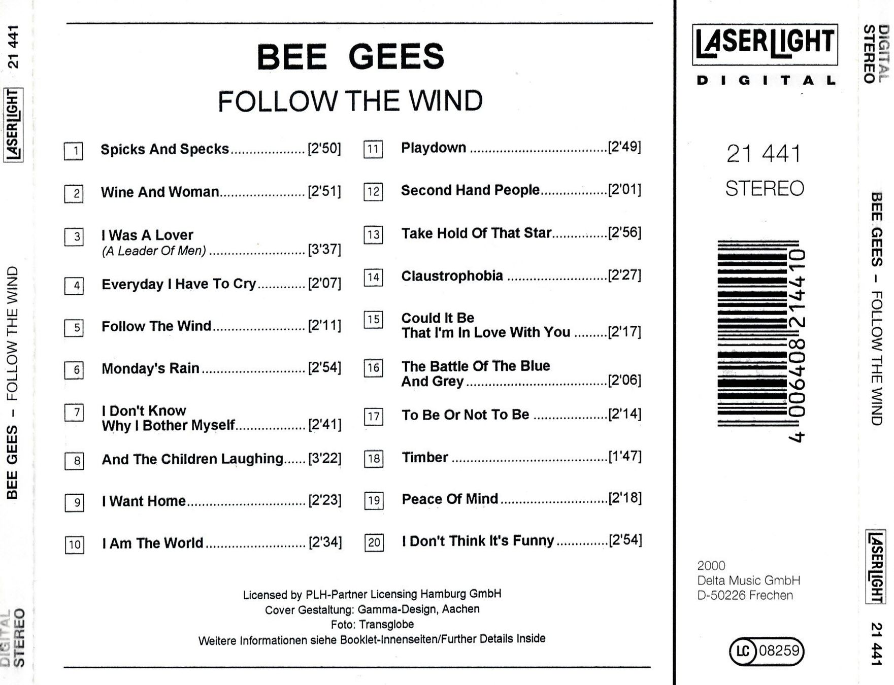 CD: BEE GEES - FOLLOW THE WIND (CD) – Usato da Hedingen venduto da Studers 1
