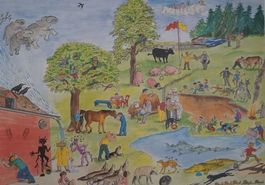 ⭐Schulwandbild „Sprichwörter und Redensarten“ Bettina Trunin
