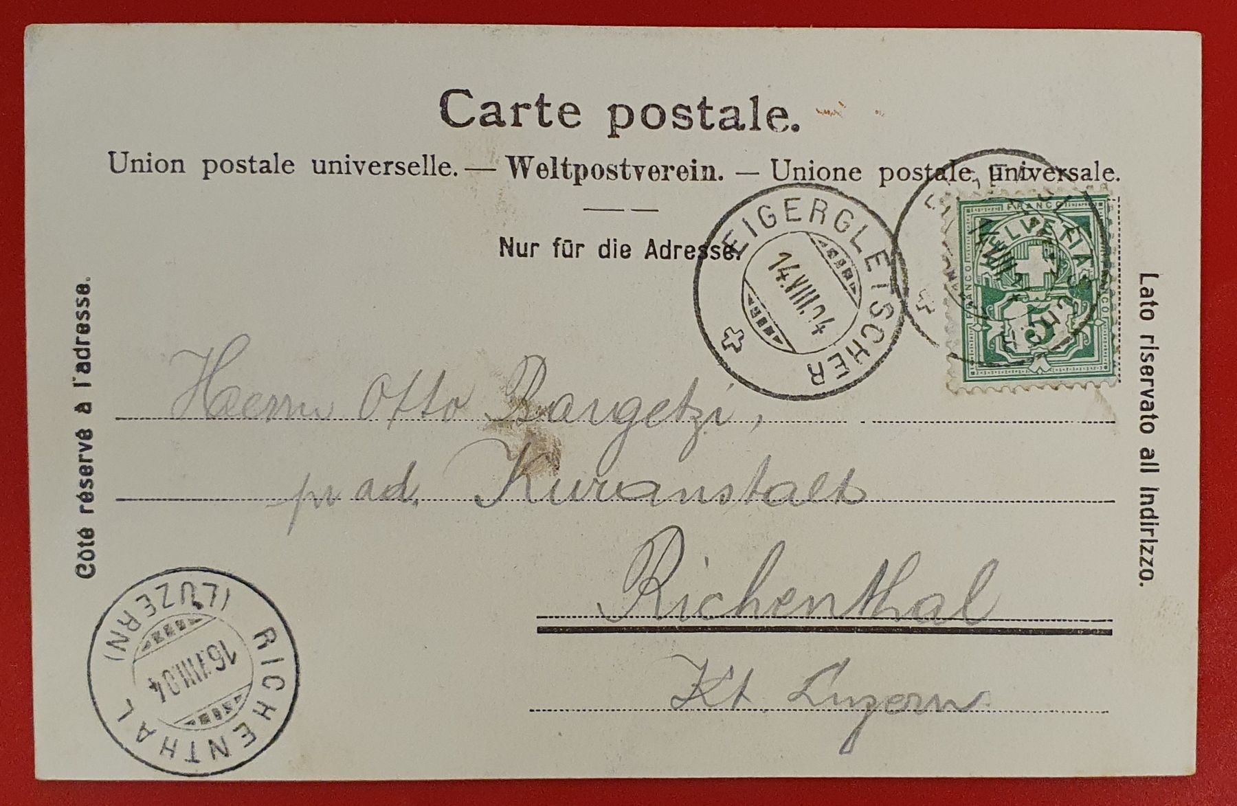 Ansichtskarten: Auf dem Eigergletscher 1904 – Gebraucht aus Kreuzlingen von Rschweiz1 1
