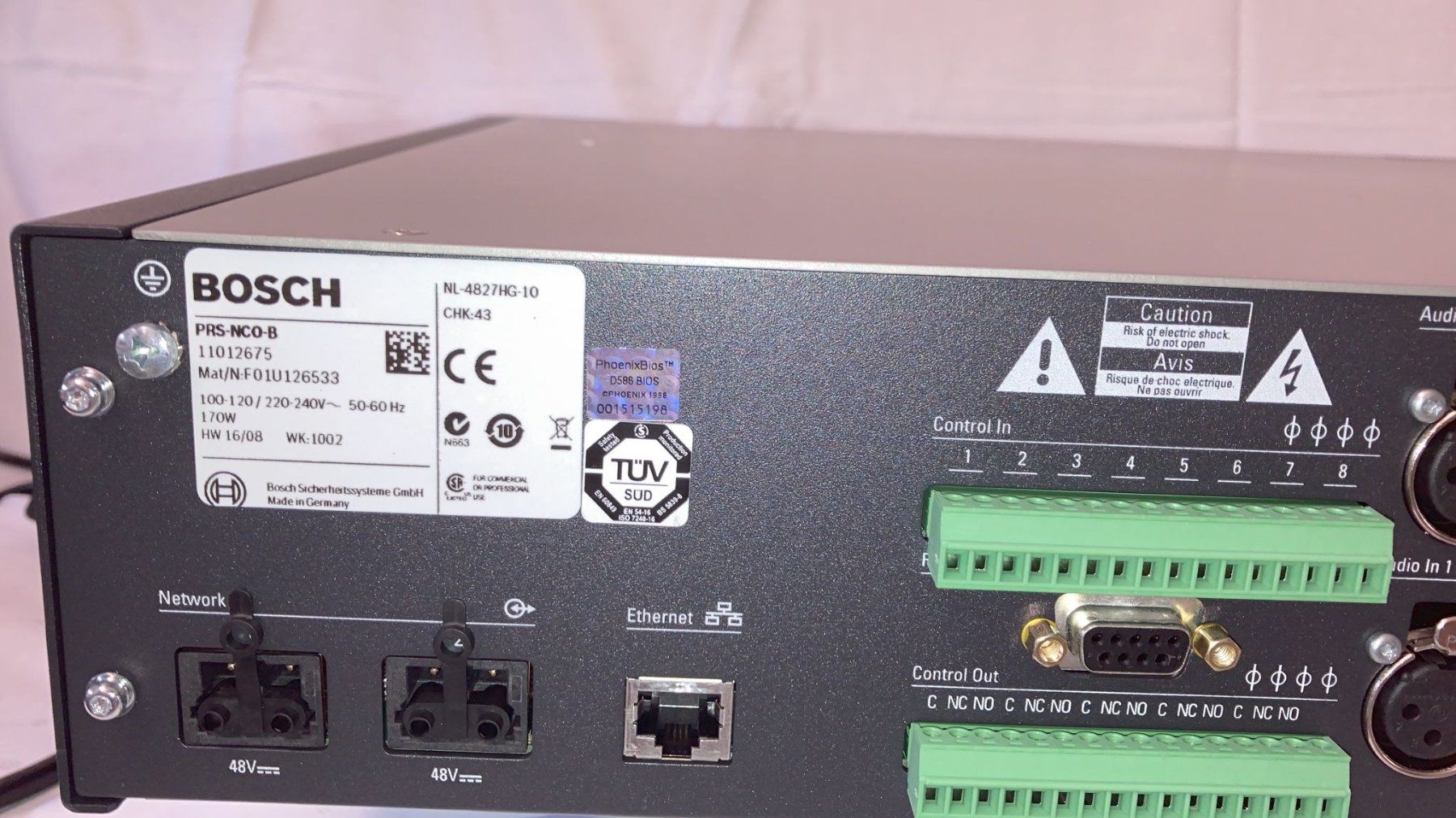 Bosch Amplificatori: Bosch Network Controller Power Amplifier PRS-NCO-B – Usato da Dietikon venduto da Rima57 7