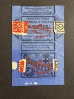 Historische Bastos Zigarettenverpackung blau antik