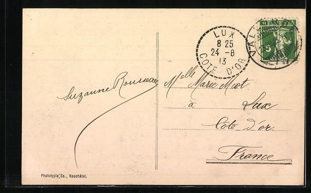 Cartoline postali: AK Vallorbe, Ortsansicht mit Umland – Usato da Berlin venduto da bartko-reher 1