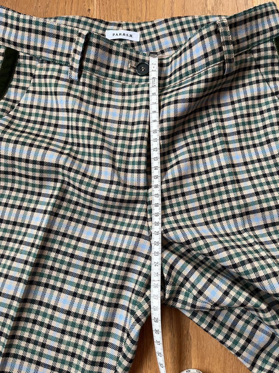 Pantaloni: P.A.R.O.S.H. Hose Gr. XS, Wolle, kariert – Usato da Wädenswil venduto da Iana32 6