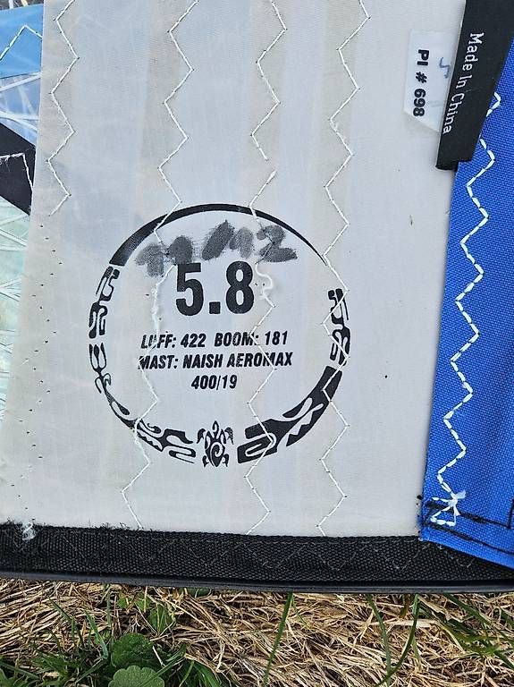 Naish Surf: Naish Boxer Segel 5.8 – Usato da Nottwil venduto da SlowRide 1