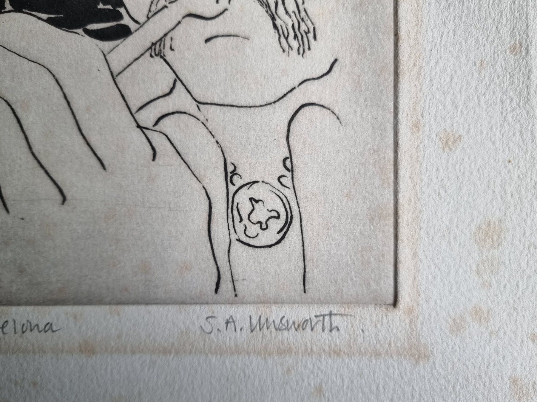 Grafica & Litografie: S.A.UNSWORTH RADIERUNG SIGNIERT NUMMERIERT – Usato da Gersau venduto da grafik-kunst 3