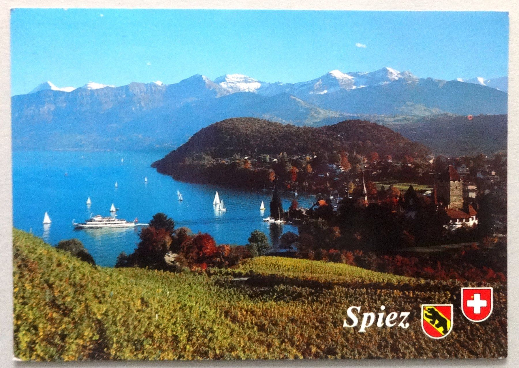 Cartoline postali: Spiez, Thunersee, B.O. – Usato da Fétigny venduto da Billy2miny