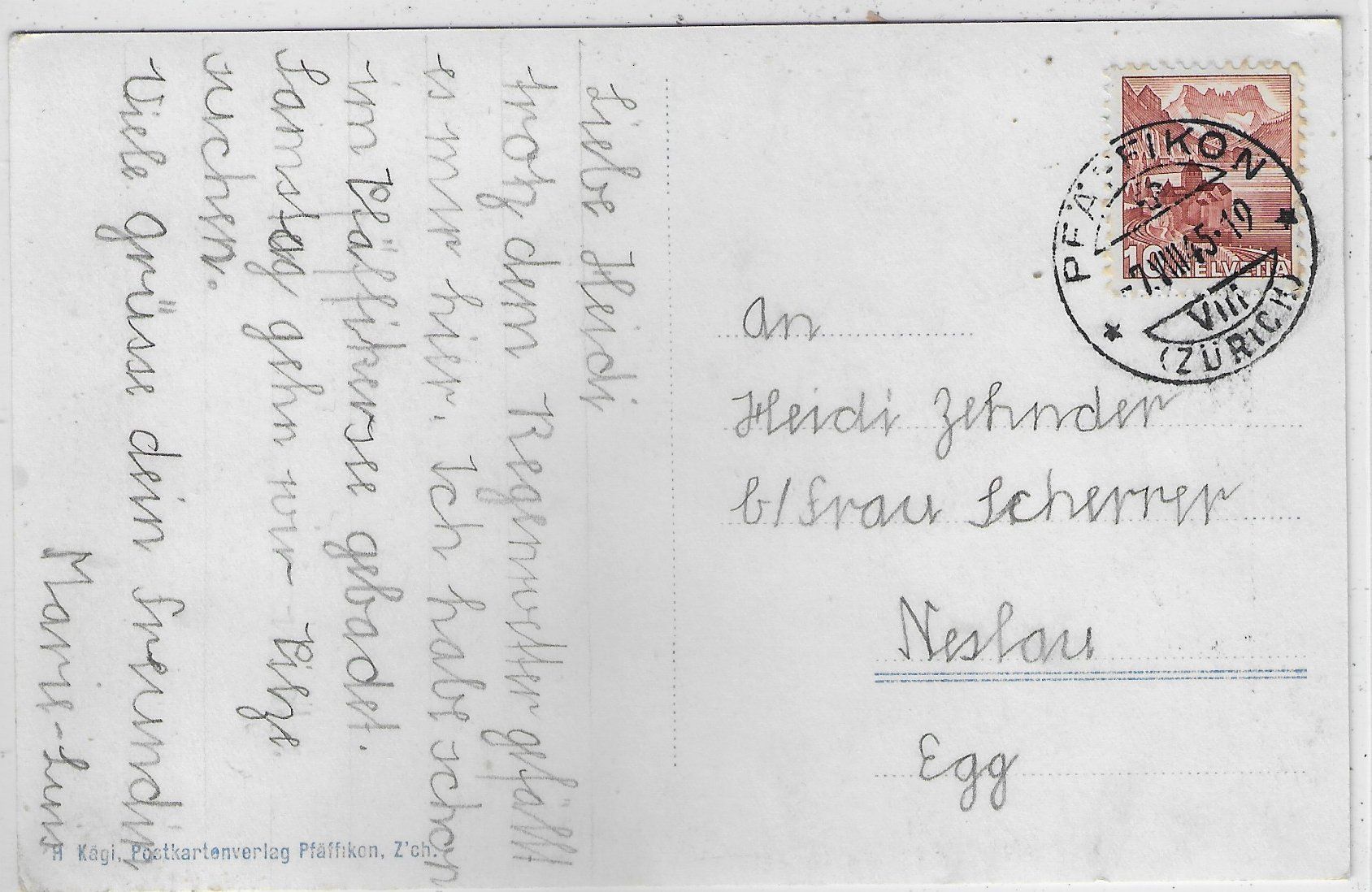 Cartes postales: Pfäffikersee mit Glarneralpen – D'occasion à Ettingen par Kartenplanet 1