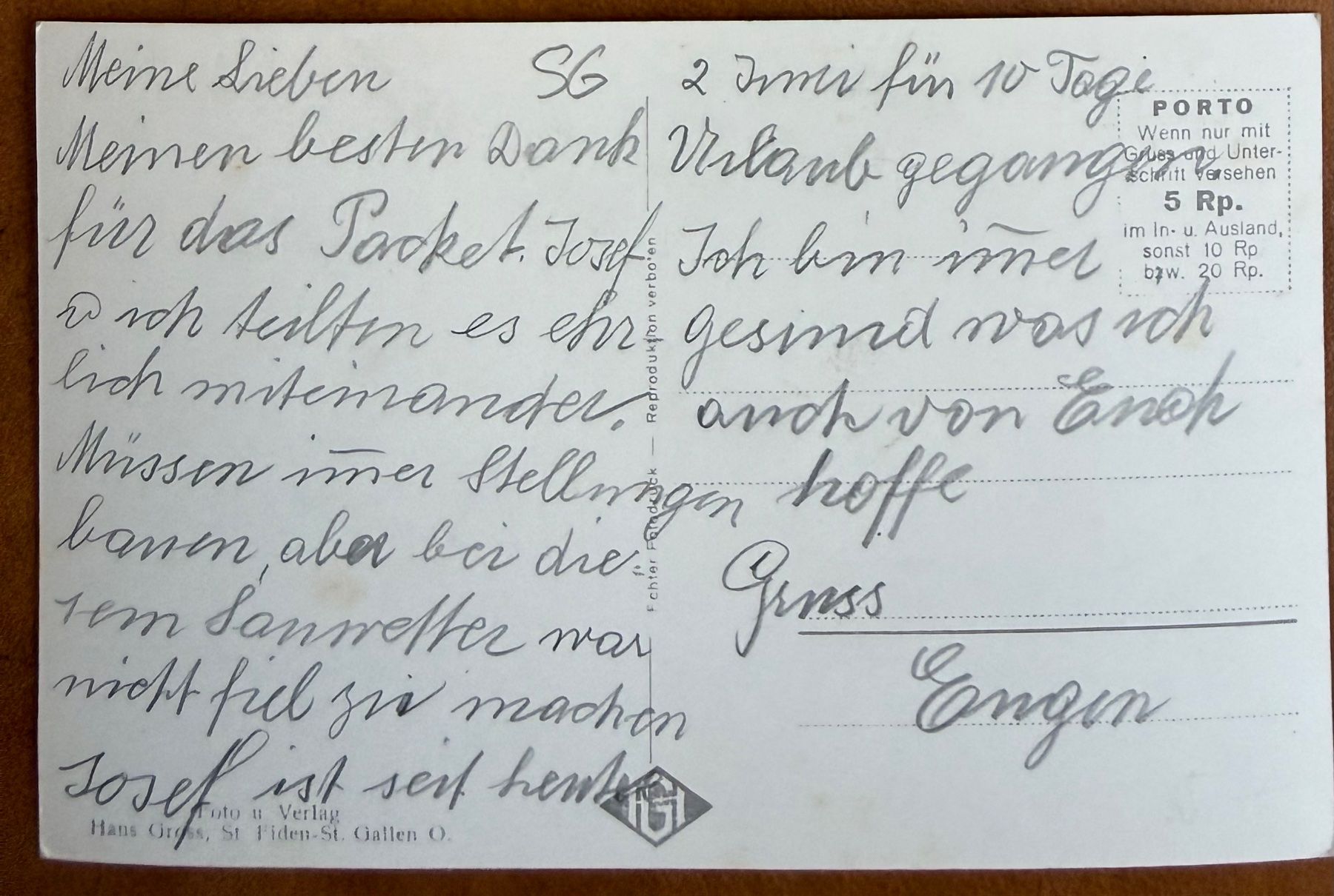 Ansichtskarten: Wildhaus - Panorama AK – Gebraucht aus Lutry von Ediego 1