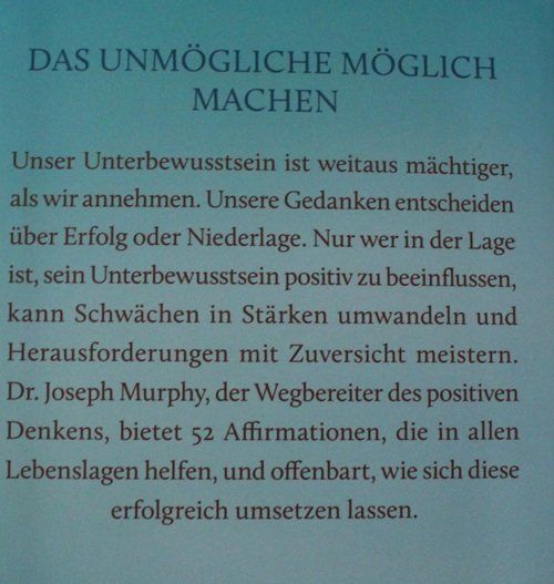 Libri: Entfesseln Sie Ihr Unterbewusstsein! - Dr. Joseph Murphy – Usato da Schlatt TG venduto da annesbuecher 1