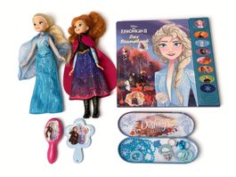 Disney Frozen Elsa & Anna Puppen + Zubehör+Soundbuch