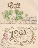 2 Ak Jahreszahlen 1901 und 19002