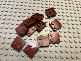 Lego 13x Platte 2x2 (33909)rotbraun