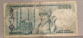 Alte Türkische Lira 10'000 Mimar Sinan