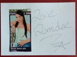 Lumidee Autogramm signiert Karte 10x15cm