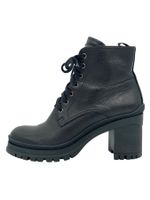 Prada Block Heel Ankle Boot EU 38 Schwarz