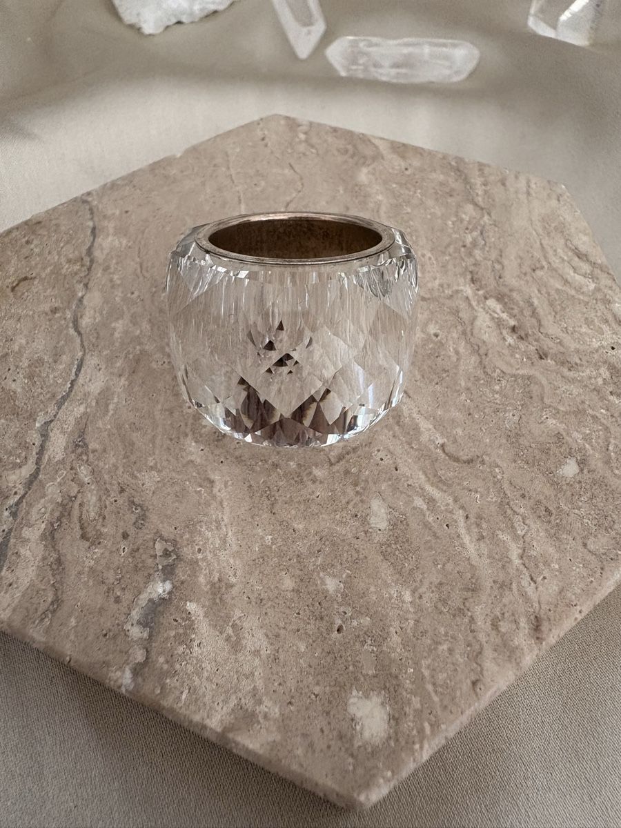 Swarovski Anelli: Swarovski Nirvana Kristallring Transparent Gr. 58 – Usato da Zürich venduto da CICI-CuratedVintage