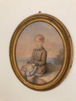 BIEDERMEIER PORTRAIT, SIGNIERT UND GERAHMT, 24 x 20 cm