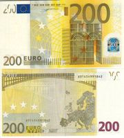 200 Euro X deutschland 2002 Signatur Duizenberg Bamkfrisch