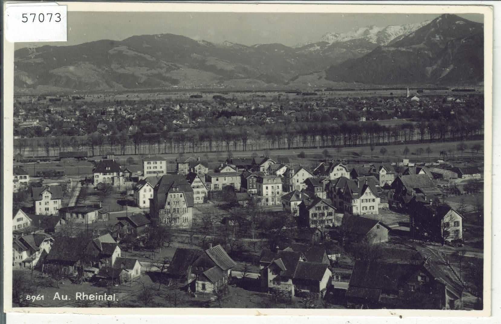 Cartoline postali: Au - Generalansicht - Rheintal – Usato da Ettingen venduto da Kartenplanet