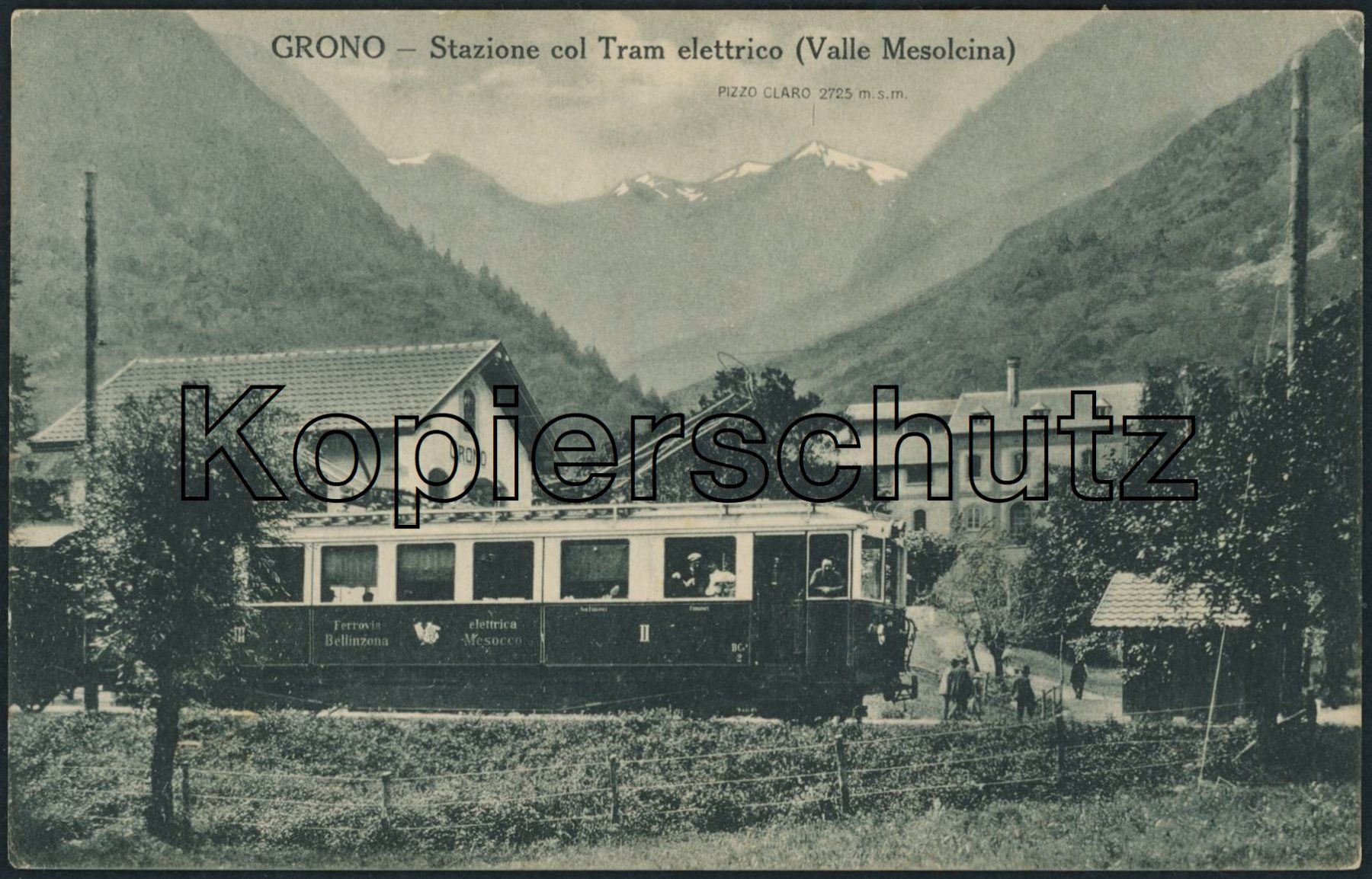 Cartes postales: GR Grono - Bahnhof - Bahn BM – D'occasion à Schindellegi par leecollect