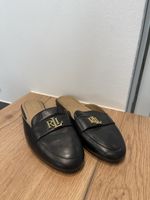 Mocassins ouverts Ralph Lauren en cuir noir, pointure 40