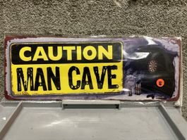 Caution man cave vorsichtig Männer Keller 