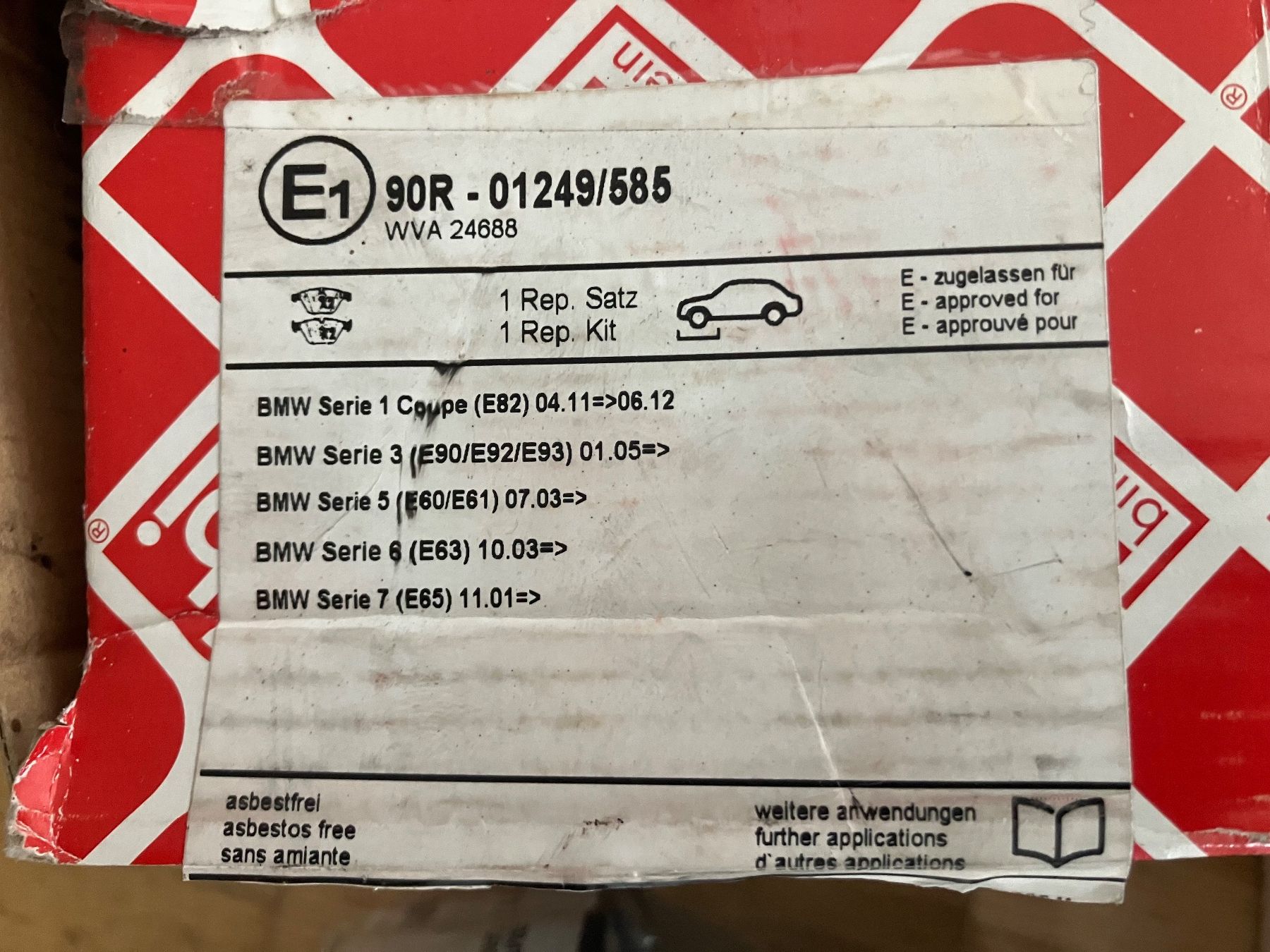 BMW Tutti pezzi di ricambio auto: BMW E60/61 Ersatzteile, neu + originalverpackt – Nuovo e nell'imballaggio originale da Bergdietikon venduto da selfmade03 1