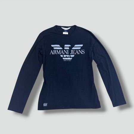Armani Jeans vintage black long-sleeve T-shirt
