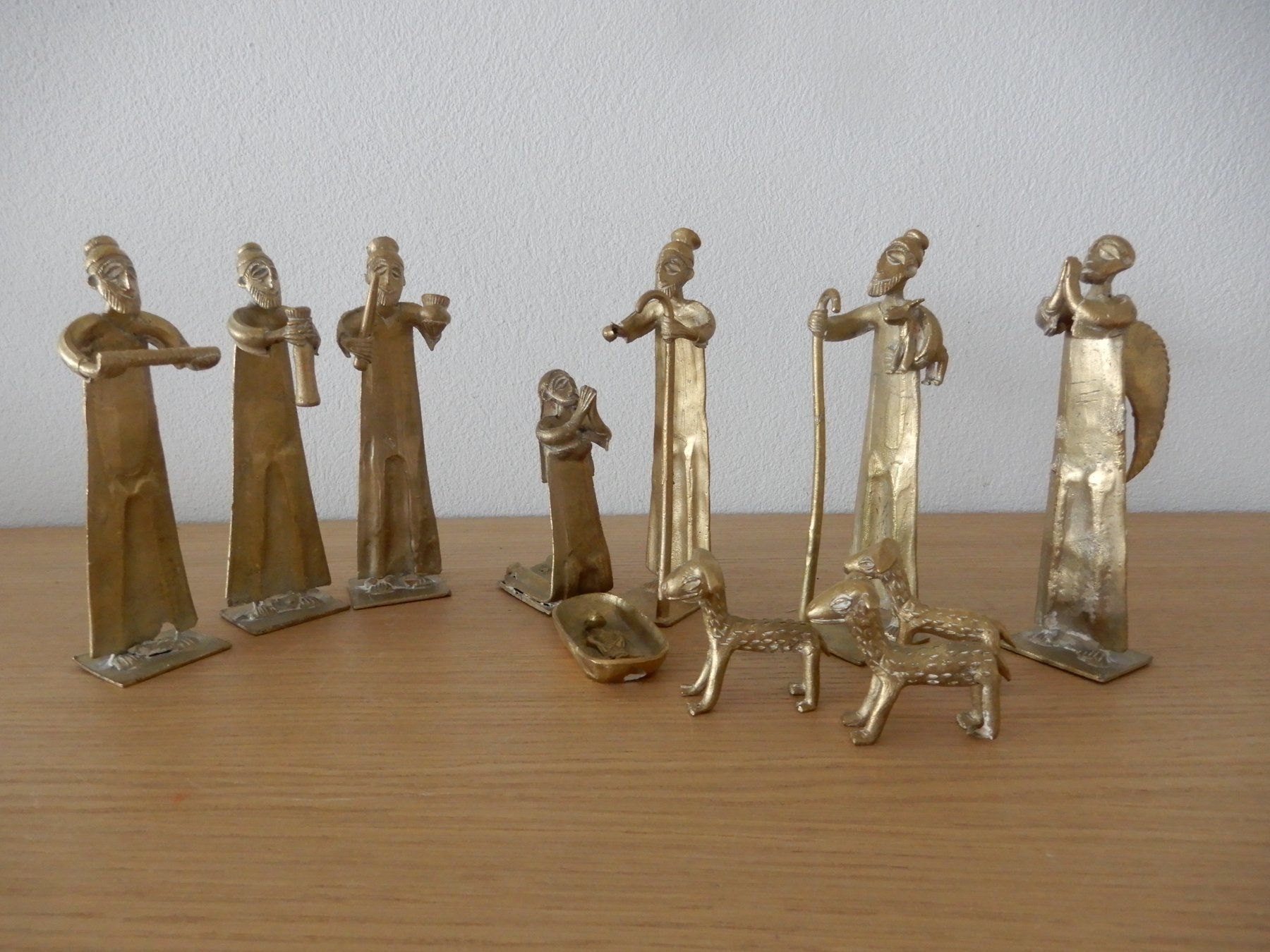 Figuren: Krippenfiguren aus Bronzeguss aus Ghana – Gebraucht aus Bern von
