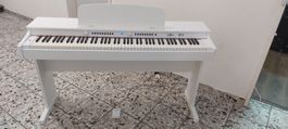 DP-6 Digitales Piano 88 Graded-Hammer-Tasten WH inkl.stand