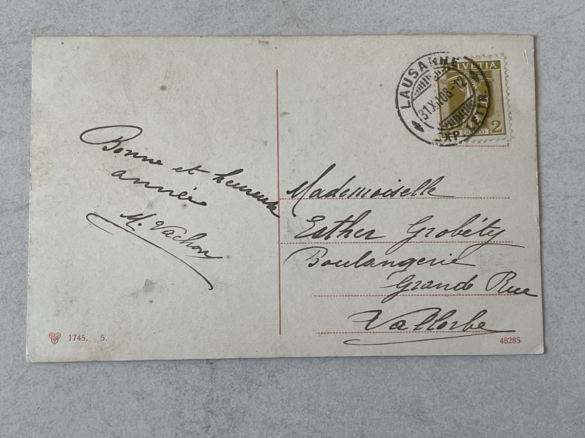 Cartes postales: Alte Ansichtskarte "Bonne Année"  – D'occasion à Strengelbach par Aschatan5 1
