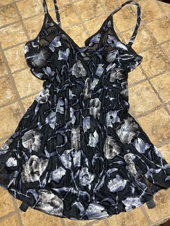 Roberto Cavalli abito da notte-di pizzo velluto tg M/L