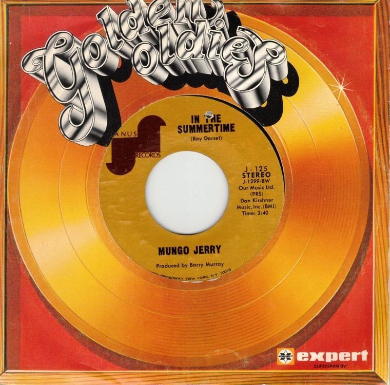 Dischi in vinile: Mungo Jerry  --  In the summertime  Single7 – Usato da Rheinau venduto da thealbum