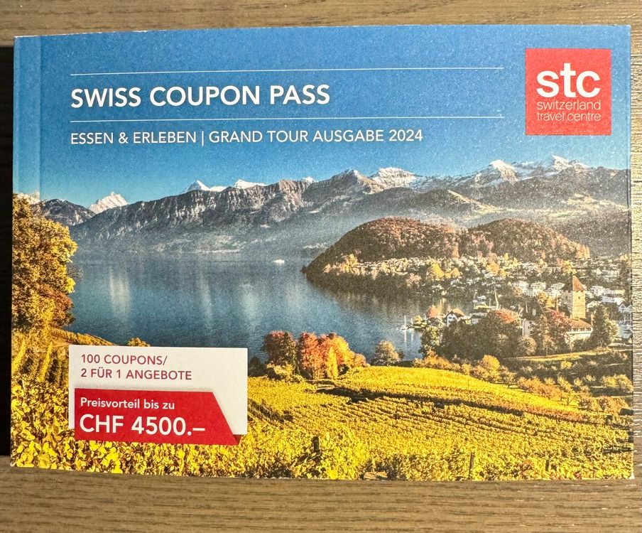 Swiss Coupon Pass Buch 2024 Einhundert 2 für 1 Coupons Kaufen auf