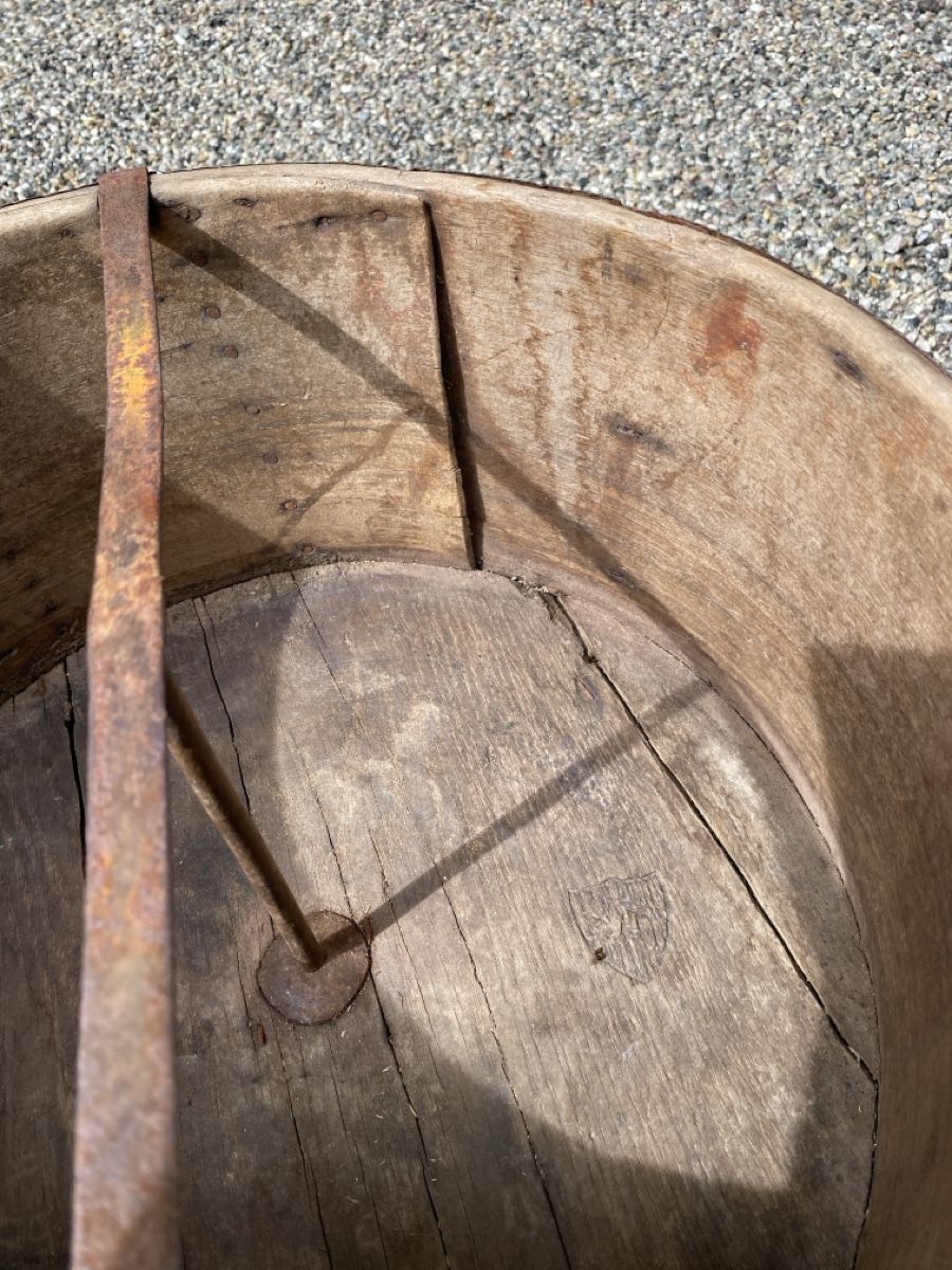 Blumentöpfe: Blumentopf, Holzgefäss mit Rost  – Gebraucht aus Waltenschwil von Angela99 5