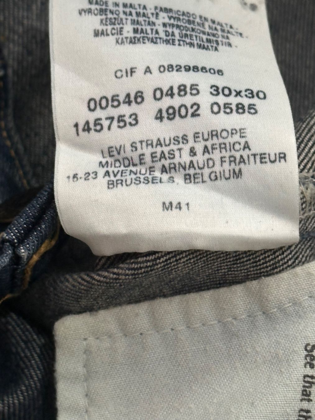 Levi's Jeans: Jeans LEVIS STRAUSS 546 Taille/Grosse W30L30 – Usato da Bern venduto da BrandVilla 7