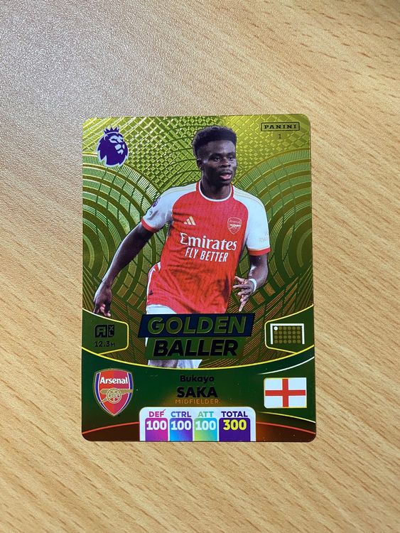 Panini Premier League 2024 Golden Baller Bukayo Saka Kaufen auf Ricardo