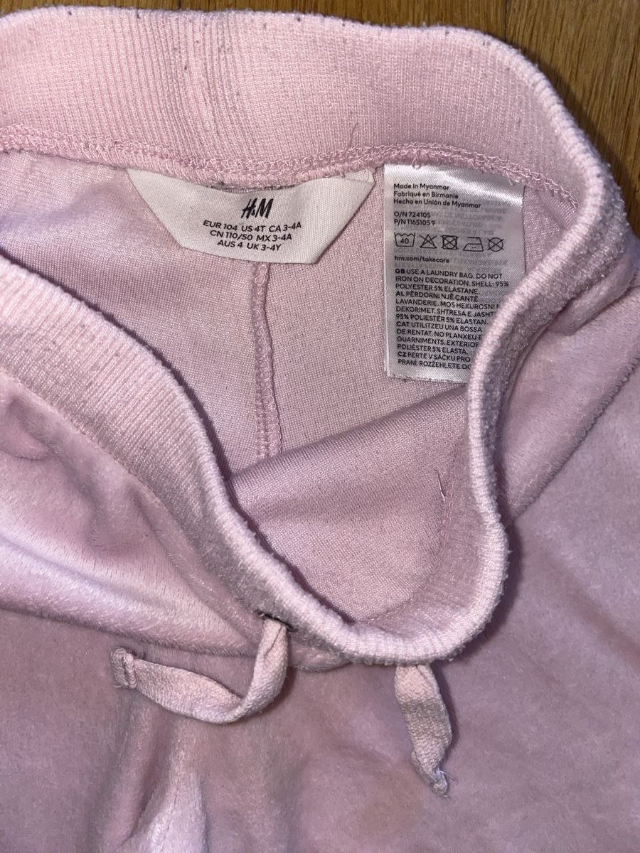 H&M Hosen: H&M Mädchen Samthose, Gr. 104, Rosa, Top Zustand! – Neu (gemäss Beschreibung) aus Bern von Elisa64 2