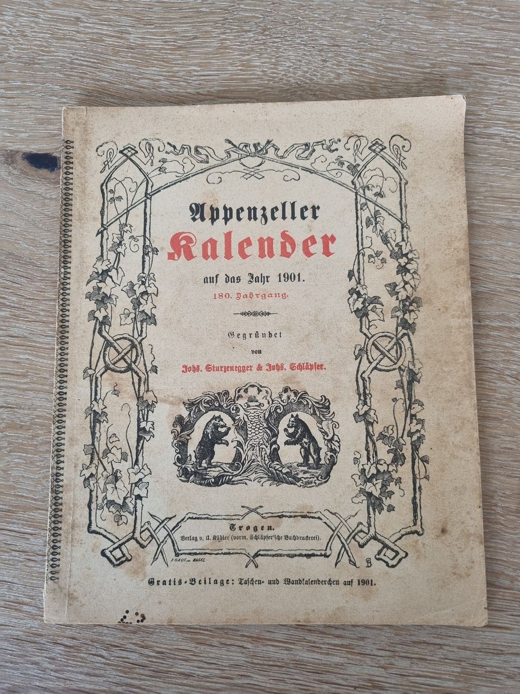 Calendari: 5 Appenzellerkalender ab1901 bis 1909 – Usato da Abtwil SG venduto da danikari 3