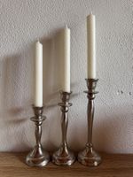 Silver-tone Candlestick Holders Set of 3, Elegant Home De...