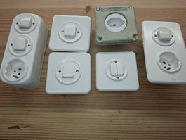 Schalter Taster Steckdose 6 Stück