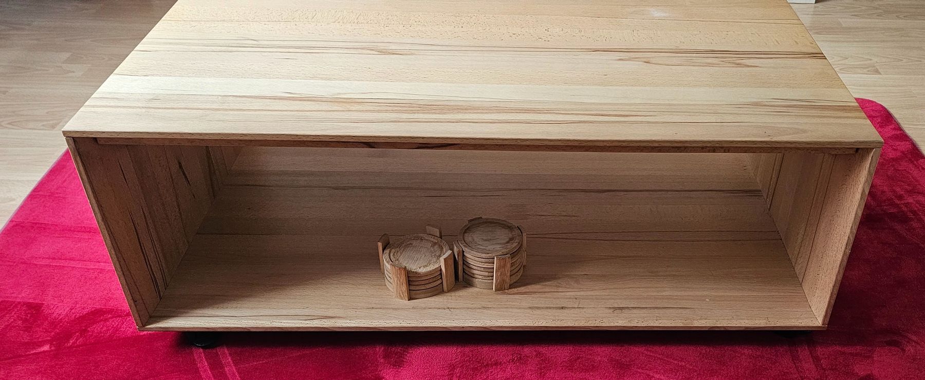 Tavoli: Table basse de luxe en hêtre massif + roulettes état neuve – Nuovo (secondo la descrizione) da Monthey venduto da Chez-Dani-81 6